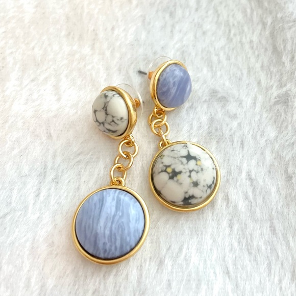Oscar de la Renta stone earrings